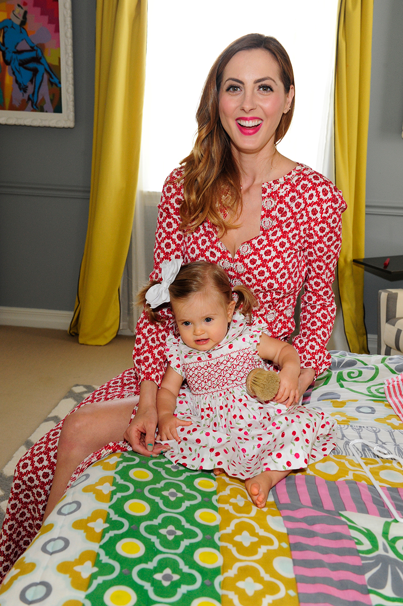 Eva Amurri Martino and her daughter Marlowe at her Los Angeles home